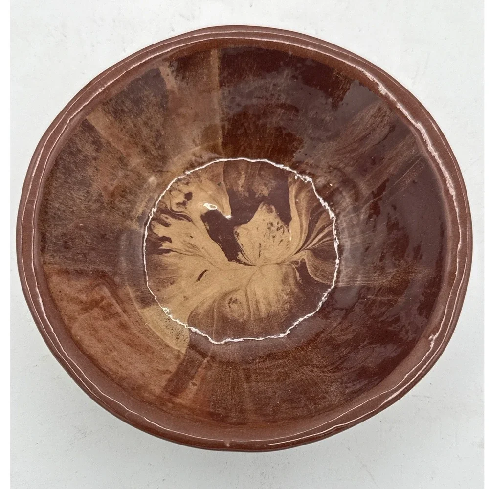 Clayborn Pottery Montana Marbled Agateware Set of 5 Plates & Bowls Signed 2005